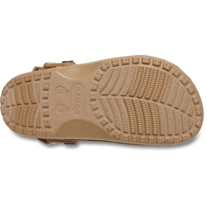 Crocs™ Classic Crafted Vegan Suede Stitch Sepia