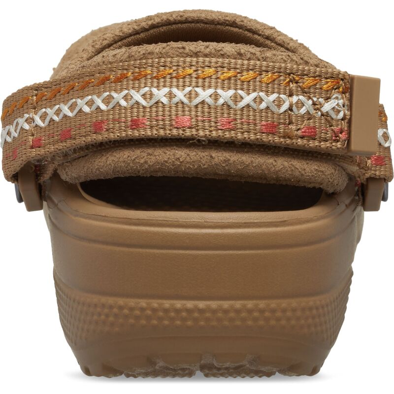 Crocs™ Classic Crafted Vegan Suede Stitch Clog Kids' Sepia