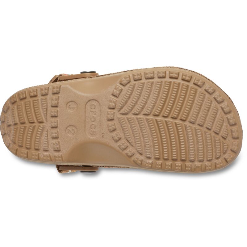Crocs™ Classic Crafted Vegan Suede Stitch Clog Kids' Sepia