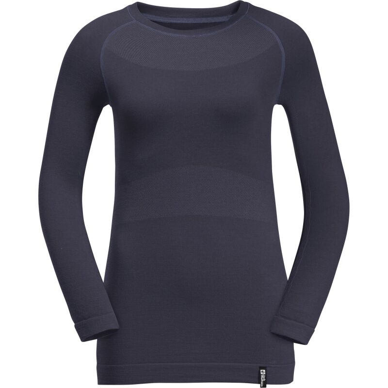 Jack Wolfskin Seamless Wool Long Sleeve Women's Graphite