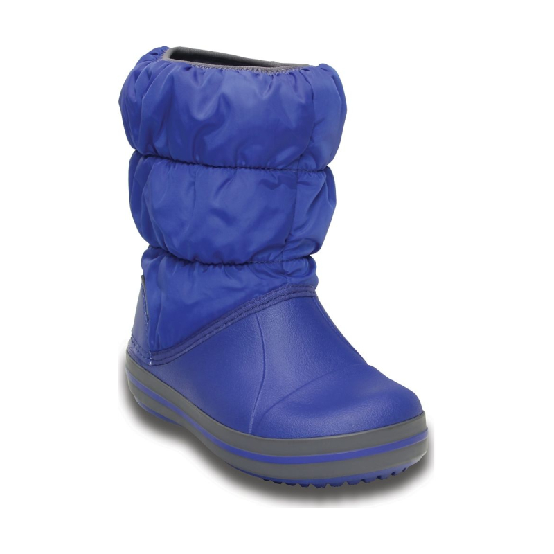 Crocs™ Kids' Winter Puff Boot Cerulean Blue/Light Grey