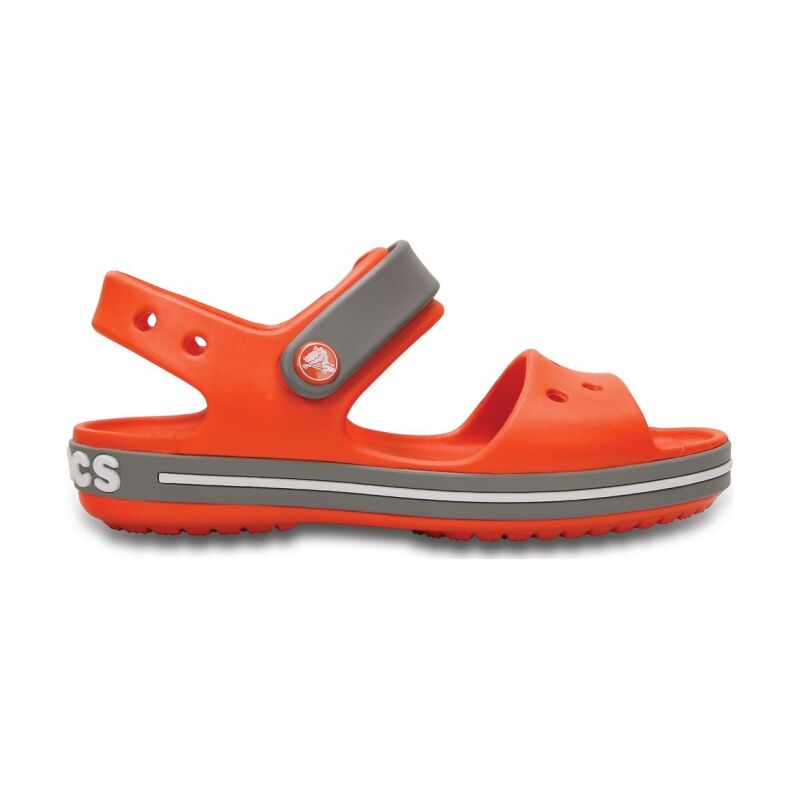 Crocs™ Kids' Crocband Sandal Tangerine/Smoke