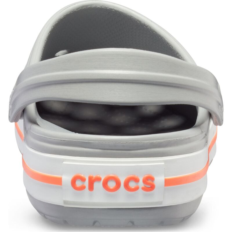 Crocs™ Crocband™ Light Grey/Bright Coral