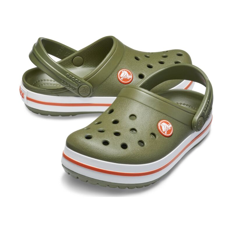 Crocs™ Kids' Crocband Clog Army Green/Burnt Sienna