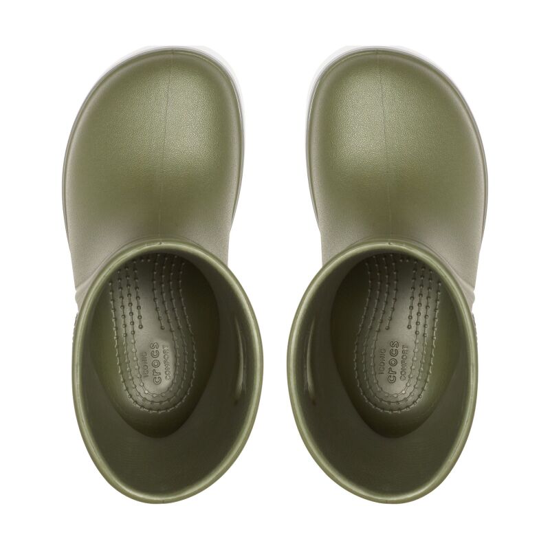 Crocs™ Crocband Rain Boot Kid's Army Green/Slate Grey