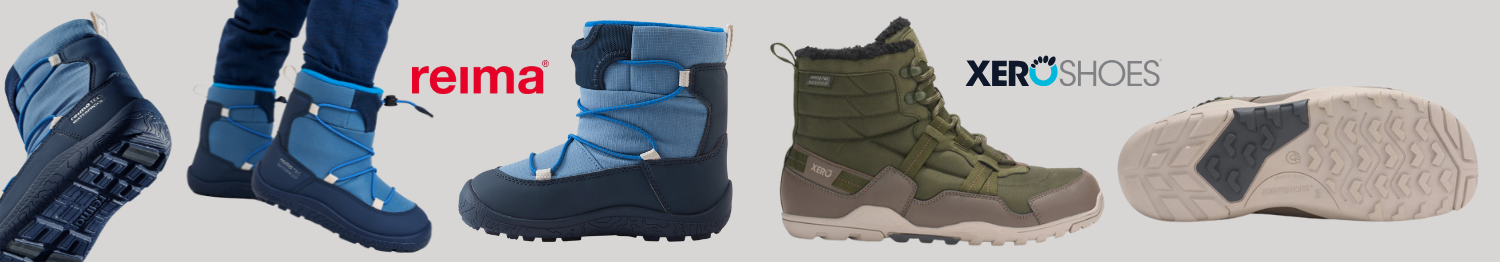 Reima un Xero Shoes barefoot apavi bērniem un pieaugu&scaron;ajiem