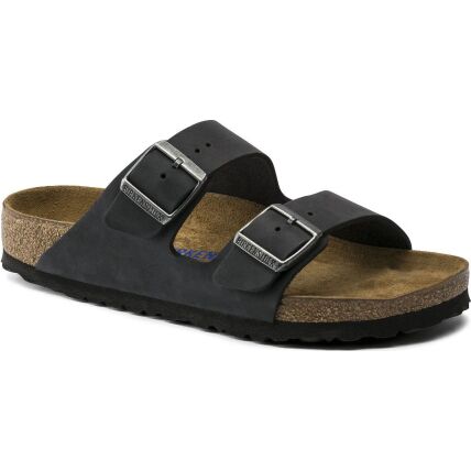 Birkenstock Arizona Soft Footbed Oiled Leather Narrow Black