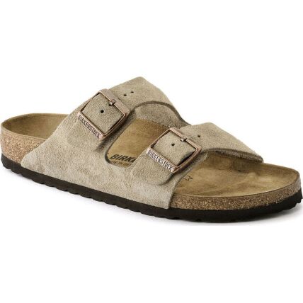 Birkenstock Arizona Suede Leather Narrow Taupe