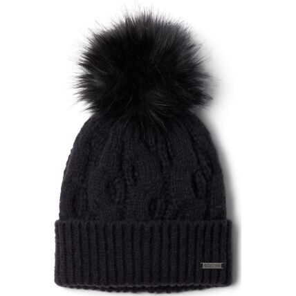 Columbia Boundless Days Cable Knit Pom Beanie Black
