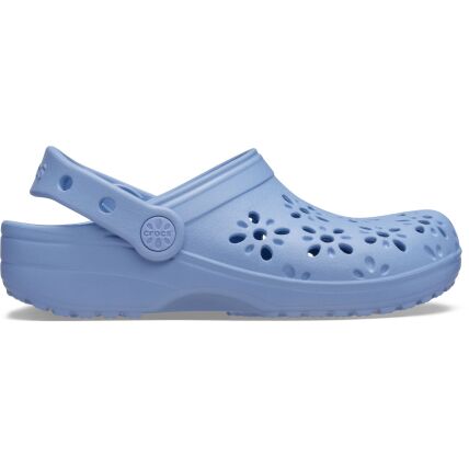 Crocs™ Classic Floral Cut Out Clog Kid's Blue Haze