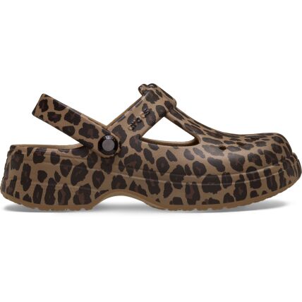 Crocs™ Classic Mary Jane Animal Clog Kid's Sepia/Leopard