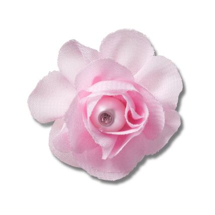 Crocs™ Jibbitz Pink Fabric Flower With Pearl 