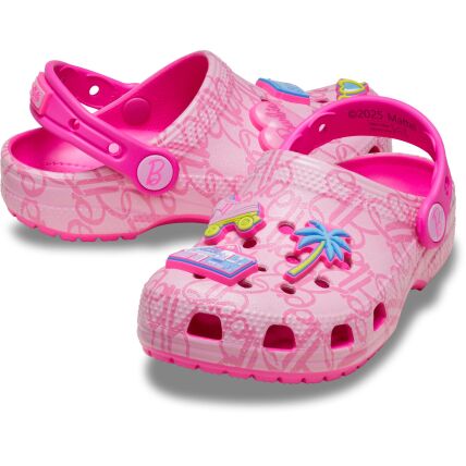 Crocs™ Mattel Pink Barbie Classic Clog Toddlers' Multi