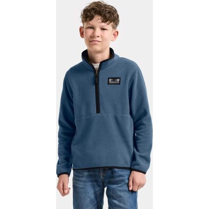 Didriksons Rubi Kids' Half-Zip Blue Fog