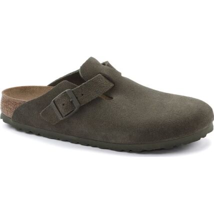 Birkenstock Boston Suede Leather Regular Thyme