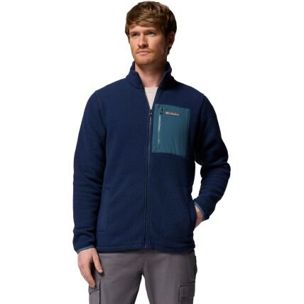 Columbia Jasper Ridge Pebbled Full Zip Fleece Men's Collegiate Navy, Everblue