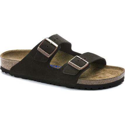 Birkenstock Arizona Soft Footbed Suede Leather Regular Mocha