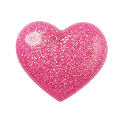 Crocs™ Jibbitz Pink 3D Glitter Heart 