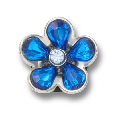 Crocs™ Jibbitz Silver And Blue Flower 