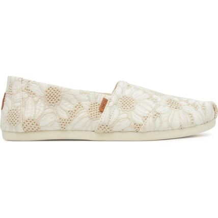 TOMS NATURAL OVERSIZED FLORAL EYELET 10021932 Natural