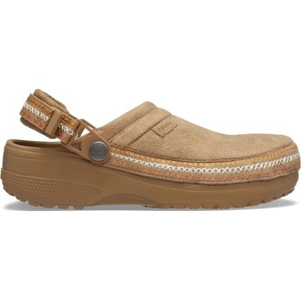 Crocs™ Classic Crafted Vegan Suede Stitch Sepia