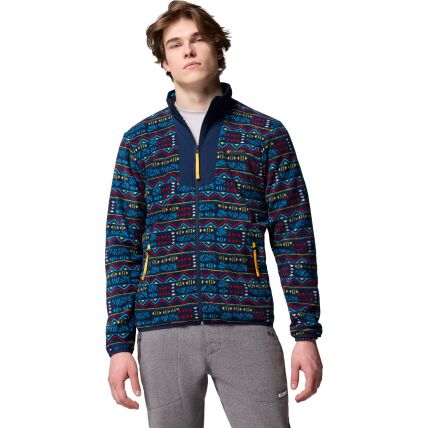 Columbia Sequoia Grove Printed Full Zip Men's Collegiate Navy