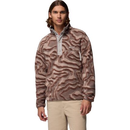 Columbia Helvetia II Printed Half Snap Fleece Men's Iron, Topoglitch
