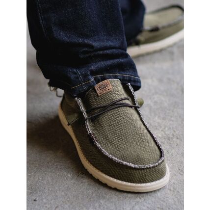 HEYDUDE Wally Braided Men's Burnt Olive/Delicioso Brown