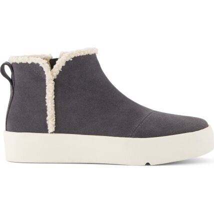 TOMS SUEDE/FAUX WOMEN'S VERONA MID SNEAKER 10021443 Dark Grey
