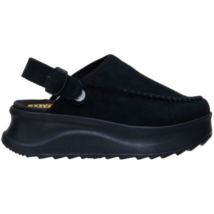 HEYDUDE Delray Clog Suede Women's Black