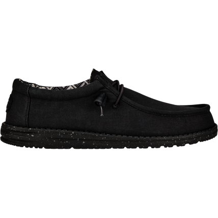 HEYDUDE Wally Stretch Canvas Men 40700 Black/Black