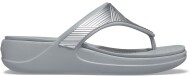 Crocs™ Monterey Metallic Wedge Flip Silver