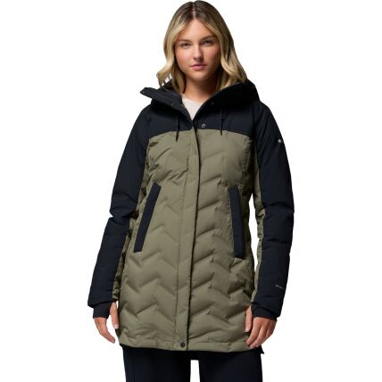 Columbia Mountain Croo III Mid Down Jacket Women's Stone Green, Black