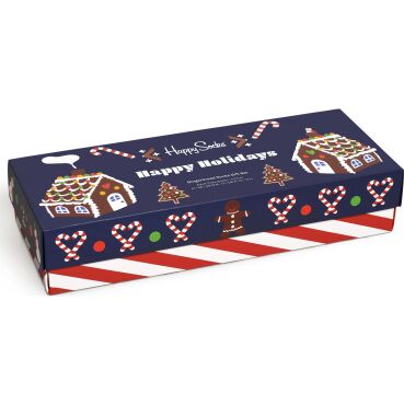 Happy Socks 4-Pack Gingerbread Cookies Gift Set Multi 6500