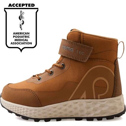 REIMA Hiipien waterproof high-top sneakers ReimaTec Cinnamon brown