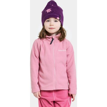 Didriksons Monte Kid's Full-Zip 10 Light Heather Pink
