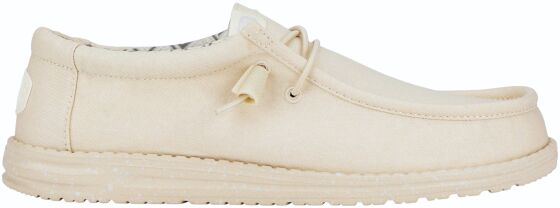 HEYDUDE Wally Stretch Canvas Men 40700 Stone White