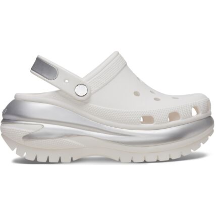 Crocs™ Mega Crush Metallic Clog White/Silver