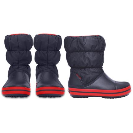 Crocs™ Winter Puff Boot Kid's Navy/Red