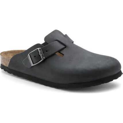 Birkenstock Boston Oiled Leather Regular Black