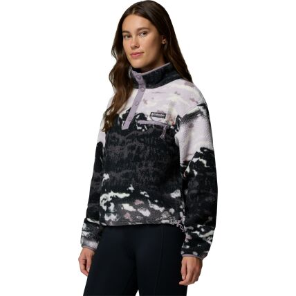 Columbia Helvetia II Printed Cropped Half Snap Women's Shale Purple Sisters, Shale Purple