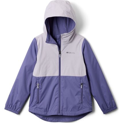 Columbia Youth Girls' Rainy Trails III Fleece Lined Jacket Stormwatch, Lavender Pearl