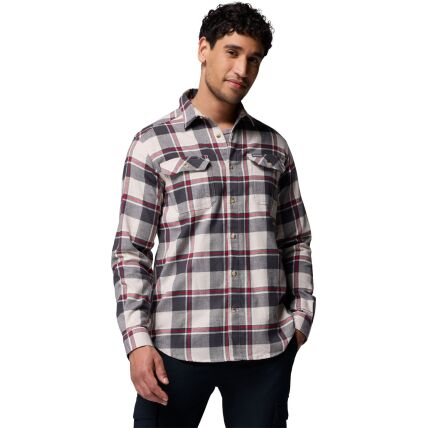 Columbia Flare Gun Stretch Flannel Men's Dark Stone Trails Edge Plaid