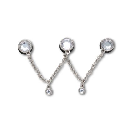 Crocs™ Crocs Jibbitz Silver Triple SMT Gem Chain 