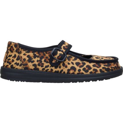 HEYDUDE Wendy Jane Washed Twill Women's Leopard/Black