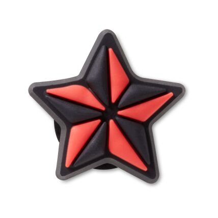 Crocs™ Jibbitz Black And Red Star Tattoo 