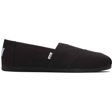 TOMS Recycled Cotton Canvas Women's Alpargata Black/Black