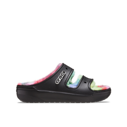 Crocs™ Classic Cozzzy Spray Dye Sandal Black/Multi