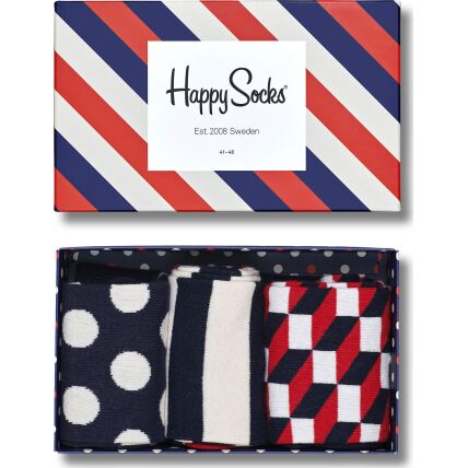 Happy Socks Classic Stripe Gift Box Multi 6000