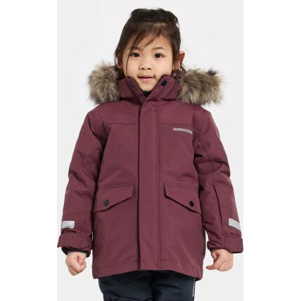 DIDRIKSONS Bjärven Kid's Parka 4 Anemon Red